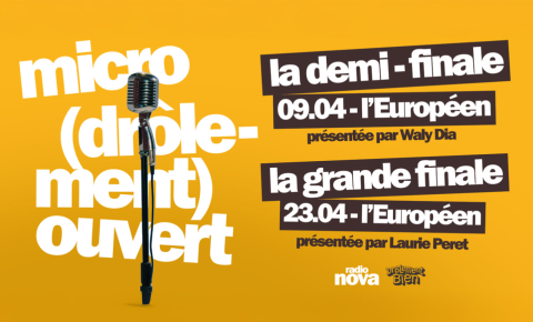 Gagnez vos places pour la demi-finale et la finale du tremplin “micro (drôlement) ouvert » !
