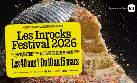 Rendez-vous du 10 au 12 mars au CENTQUATRE-PARIS, puis le 15 mars à la Bourse de Commerce, pour la 37e édition des Inrocks Festival !